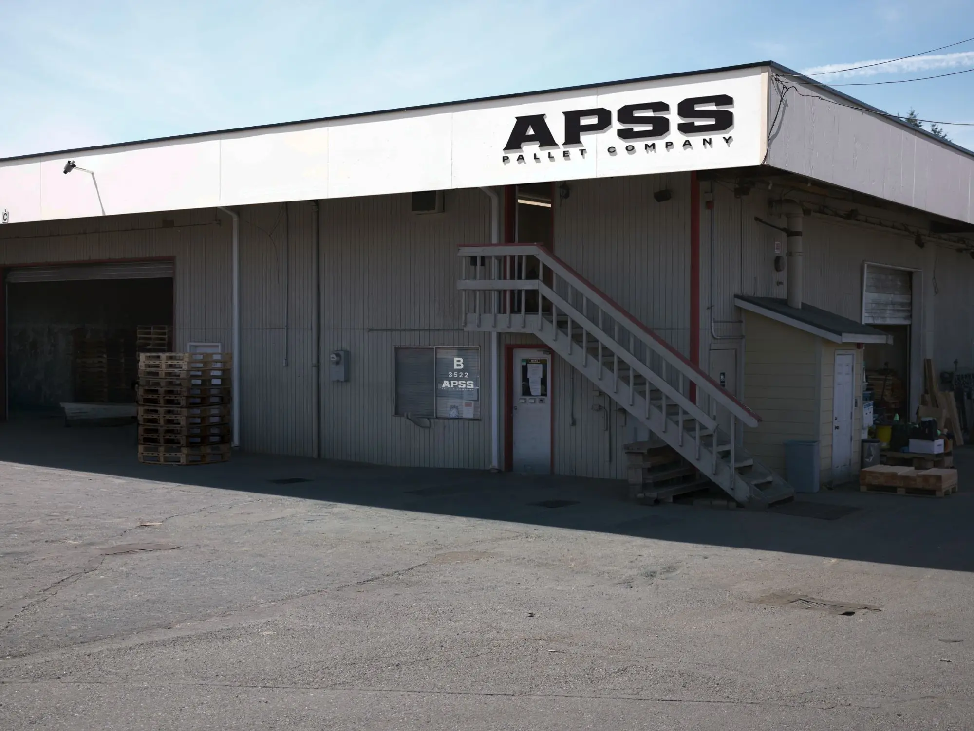 The Associated Products Shipping Solutions building and yard at 3522 112th St E, Tacoma, WA